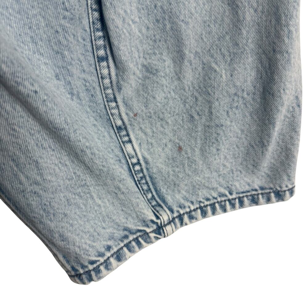 Tibi Acid Wash Light Blue Iceberg Baggy Patched Barrel Leg Relaxed Jeans Size 31 - Picture 12 of 16